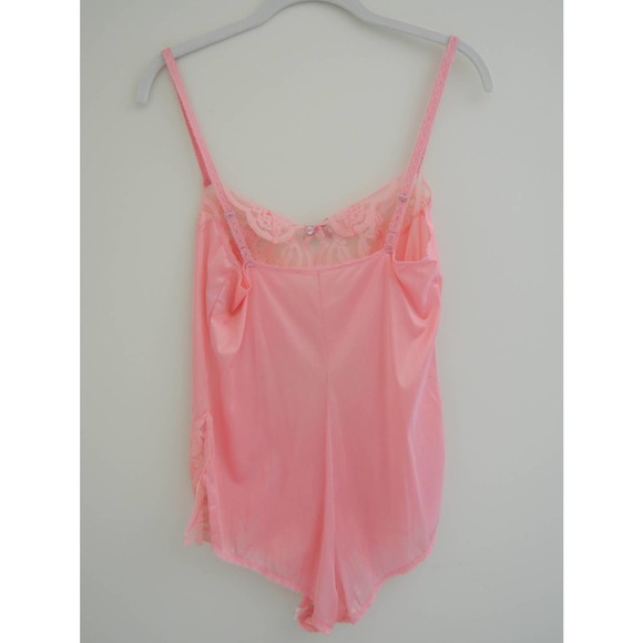 Vintage Nylon Pink Teddy Lingerie - Picture 5 of 8